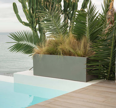 Macetero rectangular de color JARA 100 x 40