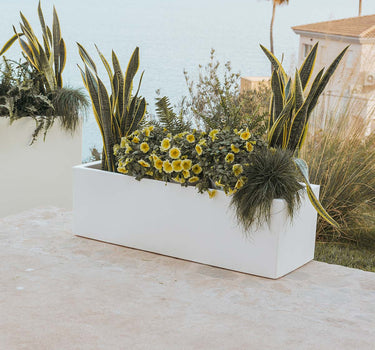 Macetero rectangular de color JARA 100 x 40