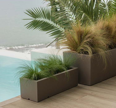 Macetero rectangular de color JARA 100 x 40