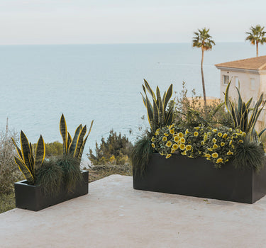 Macetero rectangular de color JARA 100 x 35