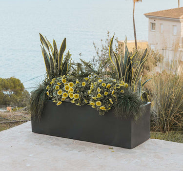 Macetero rectangular de color JARA 100 x 40