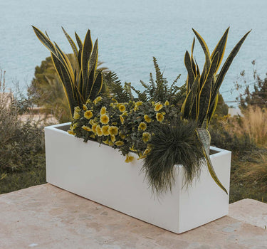 Macetero rectangular de color JARA 100 x 35
