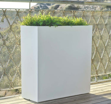 Macetero rectangular de color JUNCO 80