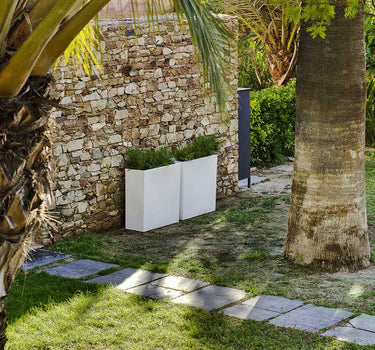 Macetero rectangular de color JUNCO 80