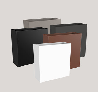 Macetero rectangular de color JUNCO 80