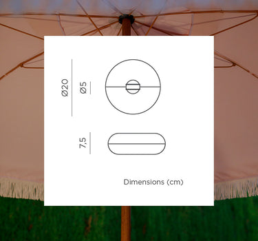 Bombilla portátil recargable especial para sombrilla y parasol, LIMA