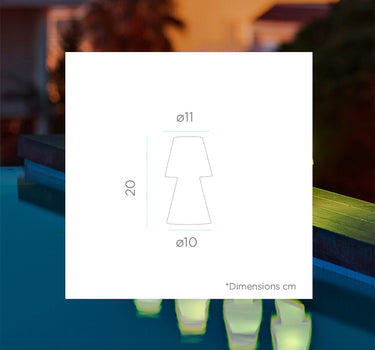 LÁMPARA DE MESA LOLA 20 PILAS