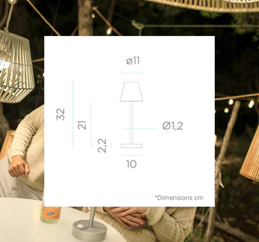 Lámpara de Mesa de navidad Lola Slim 30