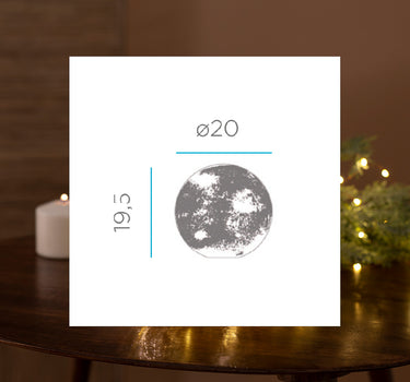 ESFERA LUMINOSA DE NAVIDAD LUA 20