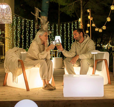 GUIRNALDA CORTINA DE LUCES PARA EXTERIOR LUCEO 3x2