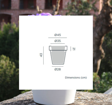 MACETERO REDONDO MAGNOLIA 45 COLOR