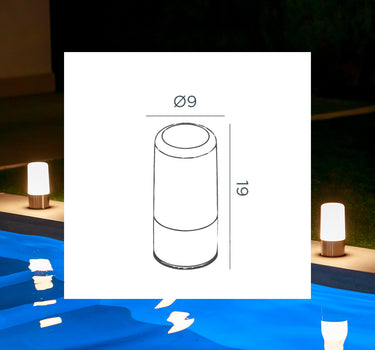 LÁMPARA DE MESA RECARGABLE MAIA