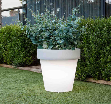 Macetero redondo con luz MAGNOLIA 60