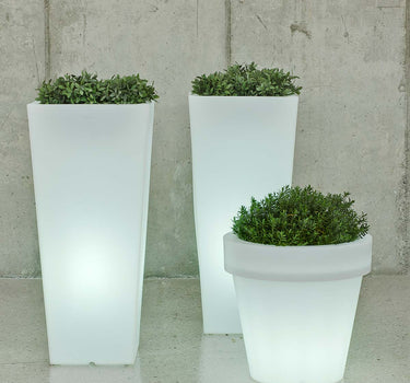 Macetero redondo con luz MAGNOLIA 60