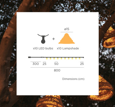 Guirnalda decorativa Maro