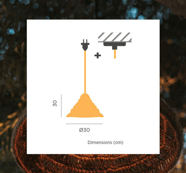 LÁMPARA COLGANTE CON CABLE MARO