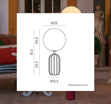 LÁMPARA DE MESA MONICA 50