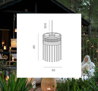 LÁMPARA COLGANTE MYKONOS HANG