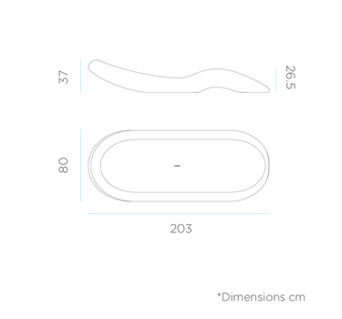 CIRCOOLAR Tumbona Rasa Material Reciclado