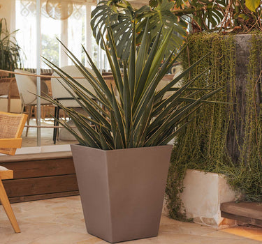 MACETERO CUADRADO CALENDULA 50 RÚSTICO COLOR