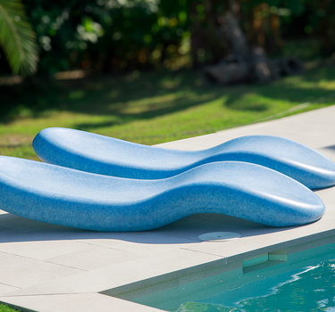 CIRCOOLAR Tumbona Rasa Material Reciclado