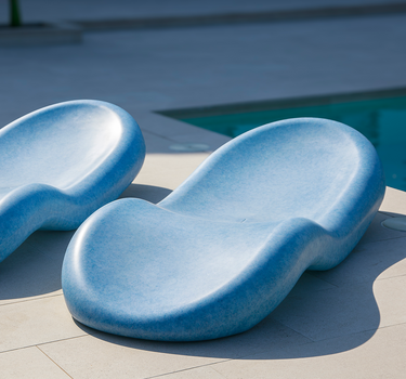 CIRCOOLAR Tumbona Rasa Material Reciclado