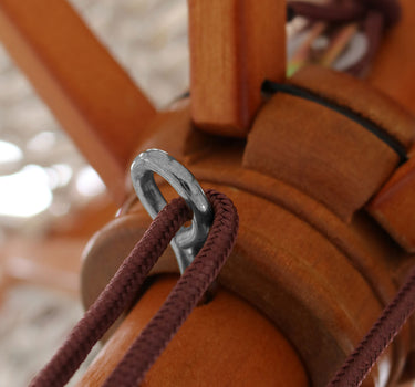 Sombrilla hecha de macramé BINIBECA para exterior ø210x229cm