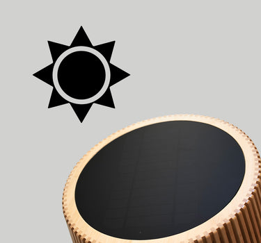 Lámpara de pie sin cables con carga solar OKINAWA