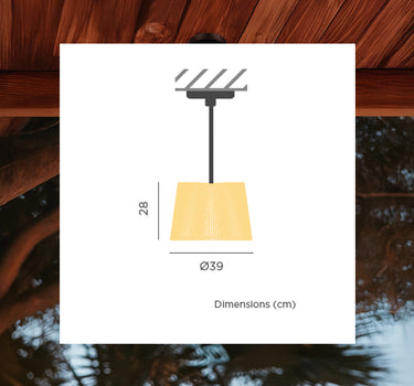 Lámpara colgante con cable OKINAWA