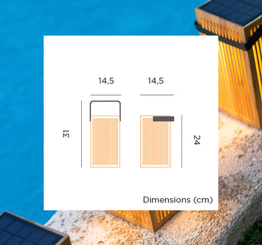 Farol solar portátil sin cables OKINAWA LANTERN