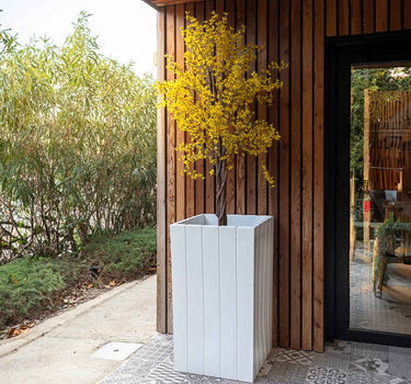 Macetero alto de color OLIVO HIGH