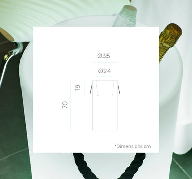 Botellero con luz PALMA 70