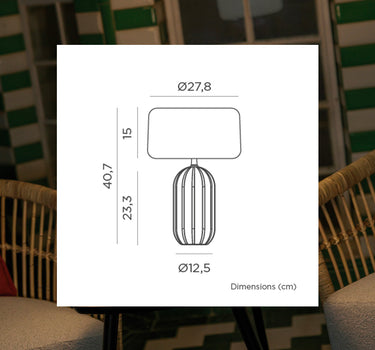 LÁMPARA DE MESA SOLAR PHOEBE 40