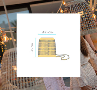 Lámpara colgante sin cables POSITANO