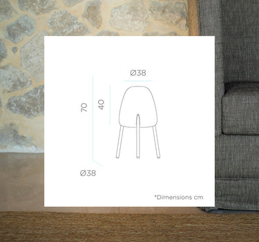 LÁMPARA DE PIE DE DISEÑO CON PATAS DE MADERA ROCKET 70 | USO INTERIOR