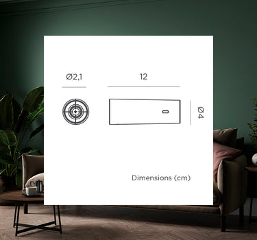 Aplique de pared redondo sin cables para interior ROLL 4