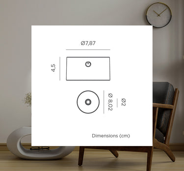 Aplique de pared redondo sin cables para interior ROLL 4