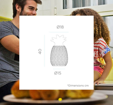 LÁMPARA CON FORMA DE PIÑA SAMBA INTERIOR LUZ CÁLIDA