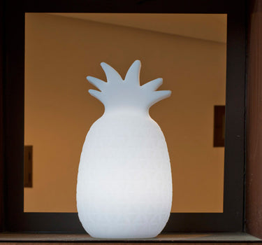 LÁMPARA CON FORMA DE PIÑA SAMBA BLANCO TRANSLÚCIDO