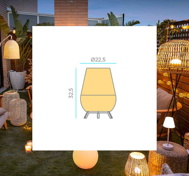 Lámpara decorativa sin cables Saona 30