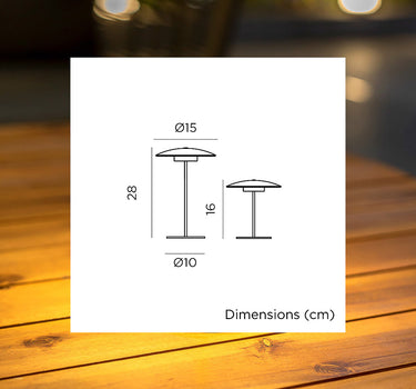 Lámpara decorativa sin cables SARDINIA 30