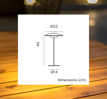 Lámpara decorativa sin cables SARDINIA 40