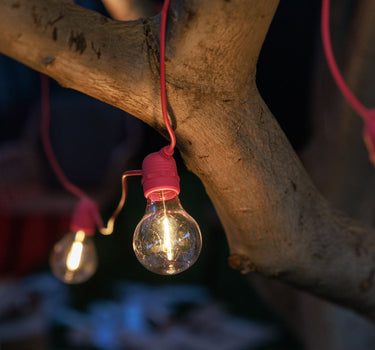 GUIRNALDA DE LUCES ALLEGRA ROSA