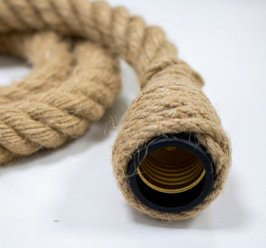 Lámpara colgante cuerda yute SIMON