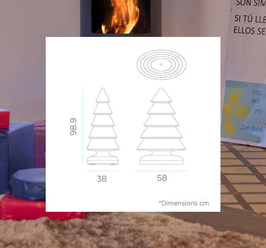 ÁRBOL DE NAVIDAD SNOWY 100