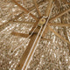 Sombrilla de madera y cubierta de fibra natural para exterior ø210x260cm