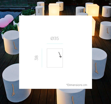 Taburete Redondo Tafy