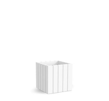 Macetero cuadrado de color OLIVO 50