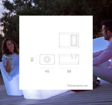 Mesita con Luz Tarida Tab