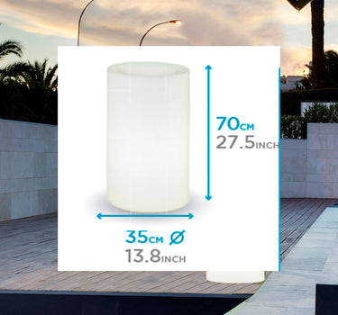 LÁMPARA DE PIE CILÍNDRICA TUBY